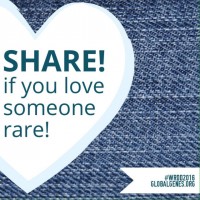 rare disease share heart graphic