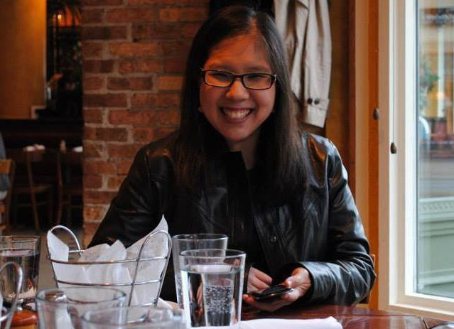 kimi sorensen at restaurant table