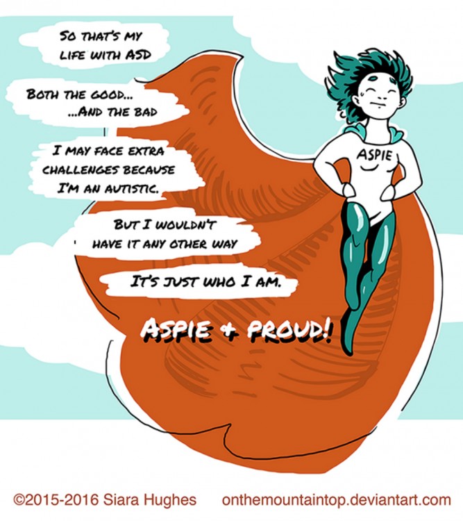 Siara Hughes Asperger's comic