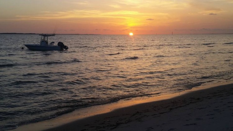 sunset at the beach