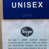 Kroger Unisex Bathroom Sign