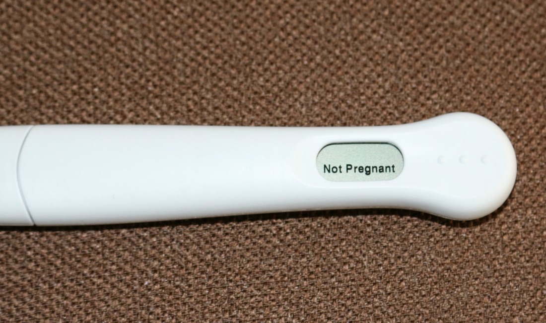 pregnancy test saying not pregnant