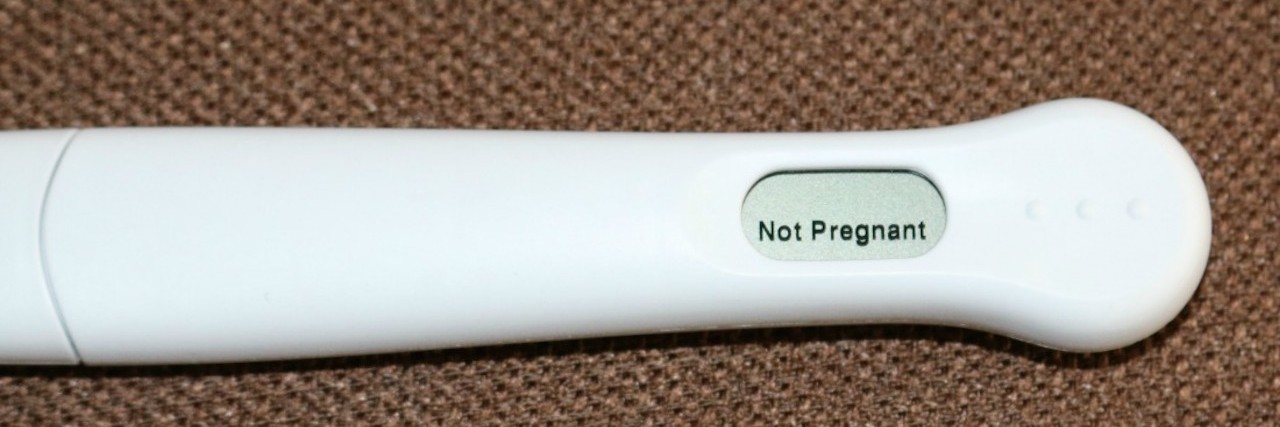 pregnancy test saying not pregnant