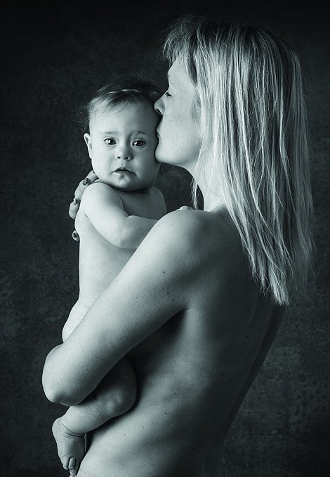 Jorja and Her Mother Julie Pose for Miracle in Progress' Down Syndrome Awareness Calendar