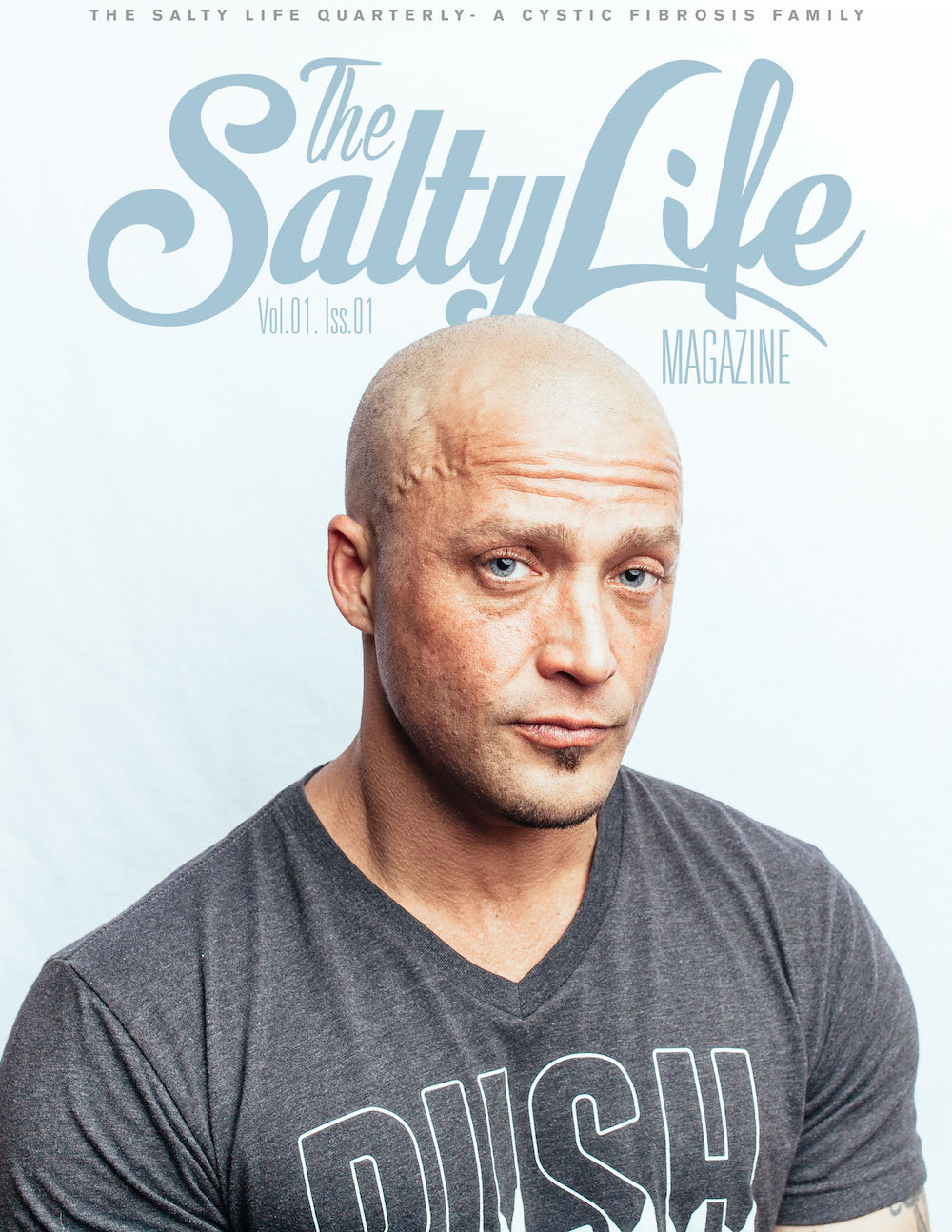 salty life cover featuring bald man