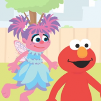 elmo talks to julia, a character with autism