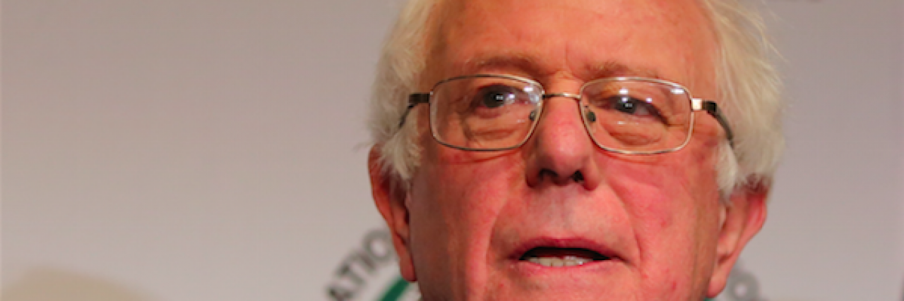 Bernie Sanders Criticized for Mental Health Joke Bernie Sanders, Senator and Democratic presidential candidate in 2016