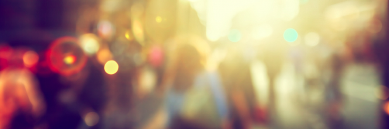 What It's Really Like to Experience Psychosis Blurry view of city street and lights