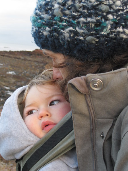 Alex Davey and her son, Benjamin.