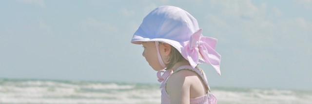 girl standing on beach