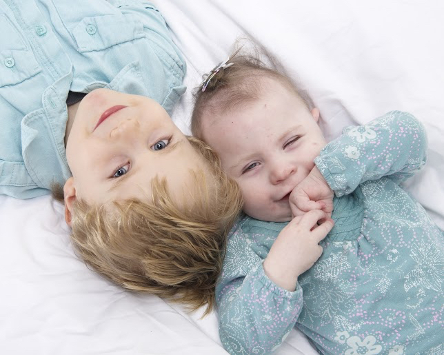 professional photo of young brother and sister