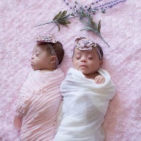 photo of twins with down syndrome