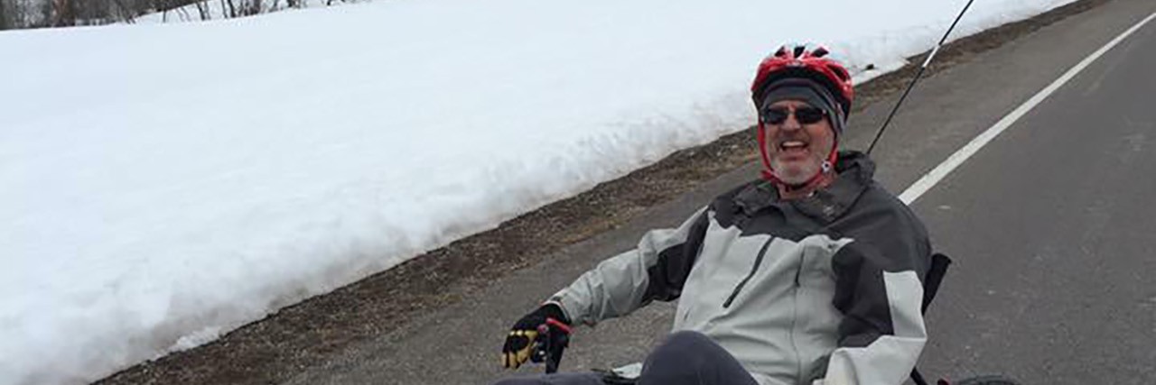 Outdoor Recreation After a Brain Injury Gary on his trike.