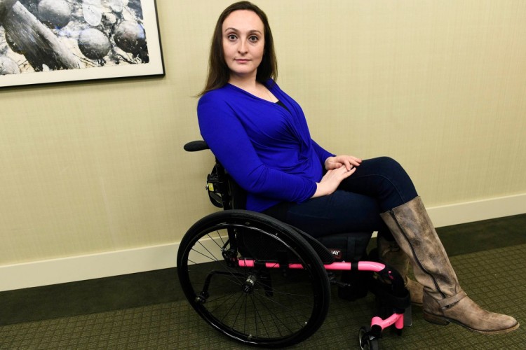 Svetlana Kleyman, a SUNY medical student who was barred from returning to training after being paralyzed.