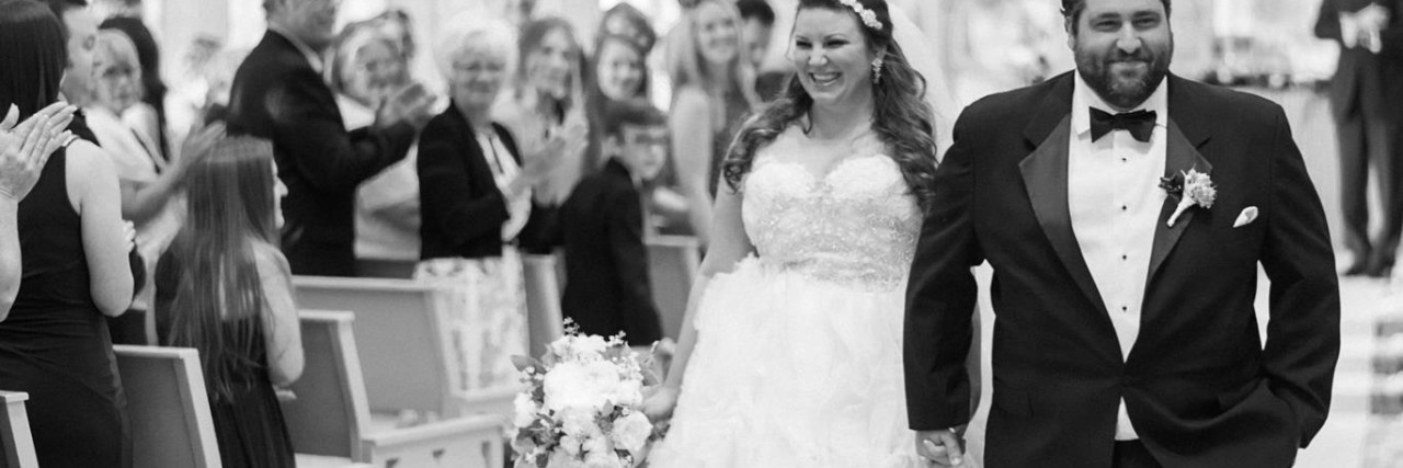 Letting Go of the Fairytale: Life, Love, and Anxiety maisey on her wedding day