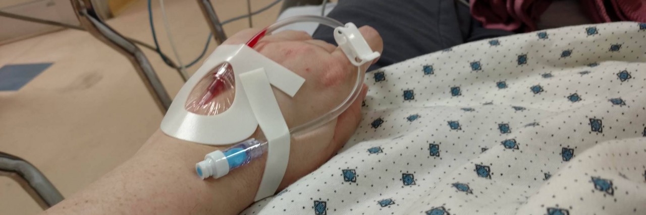 Chronic Illness and Not Getting Better: It's OK IV in arm