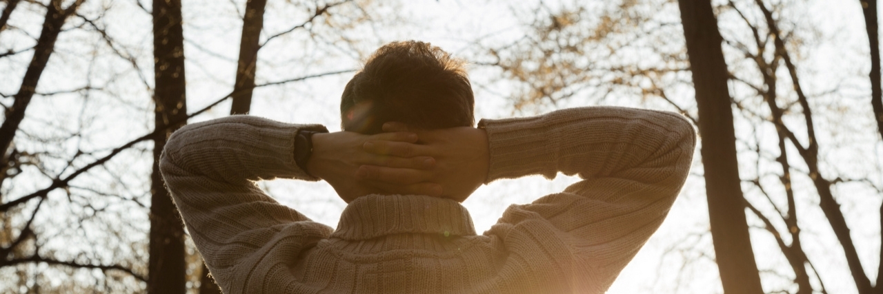 Getting Support for My Mental Illness Is a Choice Man walking in the woods