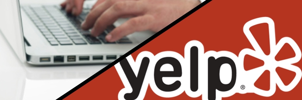 Doctors Respond to Negative Reviews on Yelp Doctor working on his notebook plus yelp logo