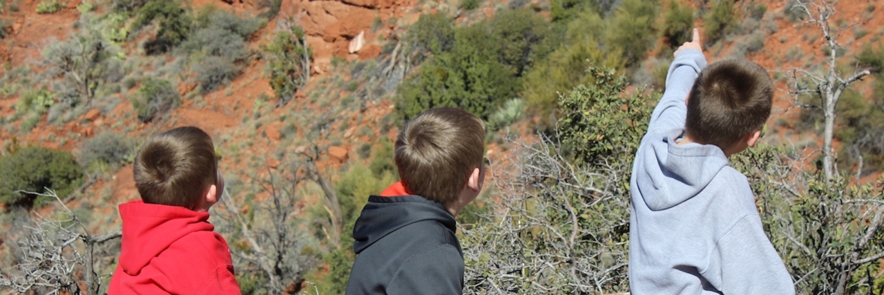 Teenage Depression: Losing My Mother as a Teenager three boys at grand canyon