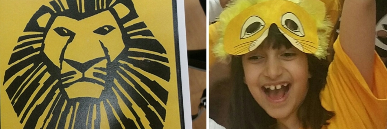 When My Daughter With Erythromelalgia Performed in 'The Lion King' Youmna's daughter in The Lion King