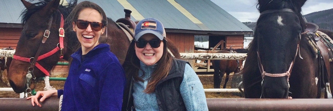 3 Things I Learned After I Was Diagnosed With a Second Chronic Illness Katie Jo Ramsey, right, with her friend, Bess.