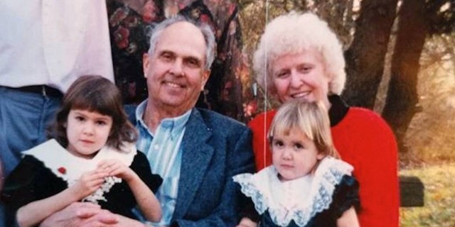 Paige Kisner, bottom right, with her grandmother, top right