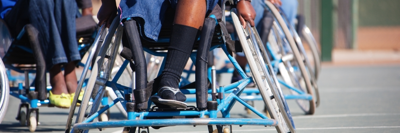 The Double Standards in Disability Rights Paralympic athletes in wheelchairs.