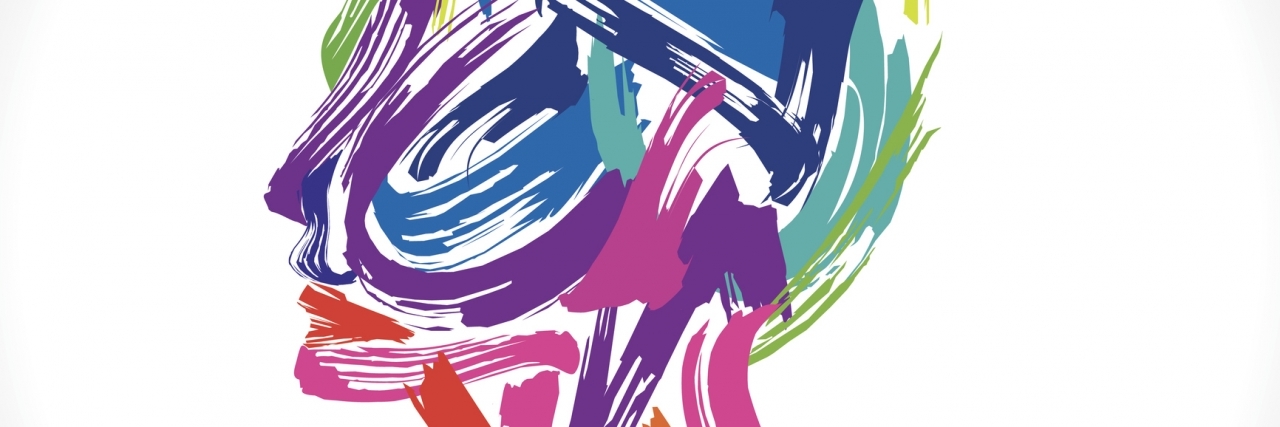 The Range of Emotions of Bipolar Disorder: My Mind Is Like a Rainbow man with colorful head