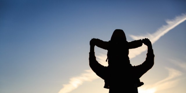 What I Fight for as the Parent of a Child With Life-Limiting Illness silhouette of father and little daughter on shoulders at sunset