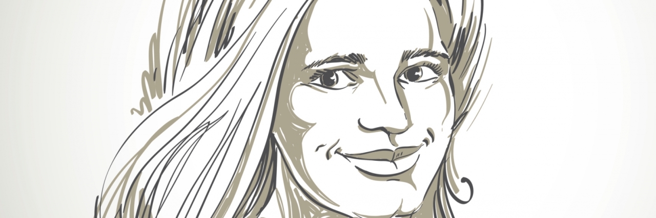 ‘Smiling Depression’: What You Need to Know Graphic vector hand-drawn illustration of attractive woman