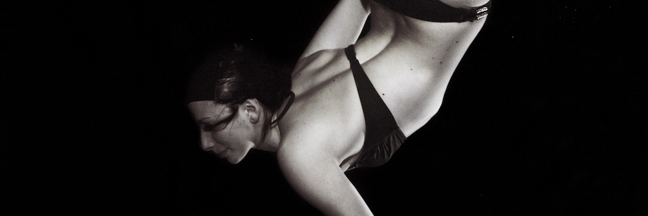 Depression Feels Like Drowning Conceptual Underwater Fashion