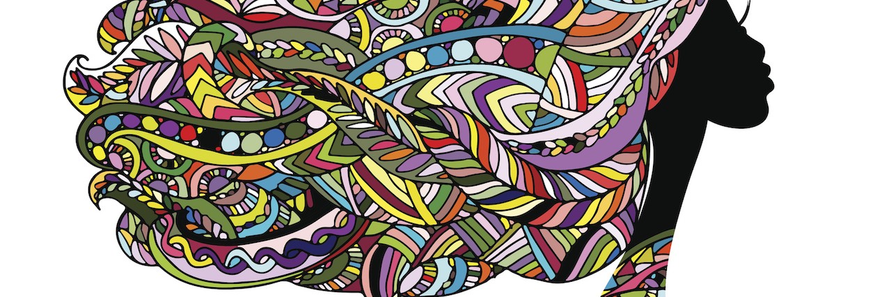 Love Letter to the Teenager With Borderline Personality Disorder Female face, ornate hairstyle.