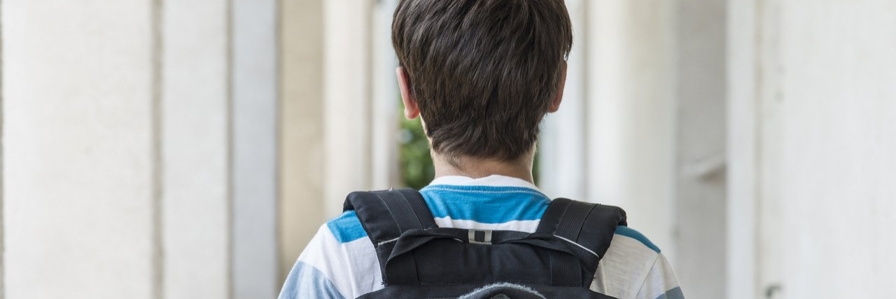 Mother of a Son With Autism: I Don’t Believe in ‘Behaviors’ boy with a backpack