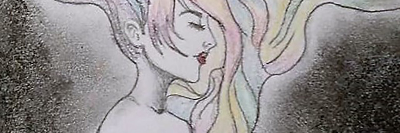 Living With Aphantasia, a 'Blind Mind's Eye' Art by Alethea's daughter.