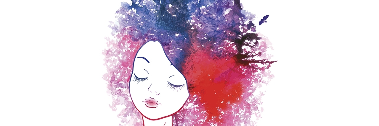 Women With Depression: You Are Not Alone A color drawing of a woman