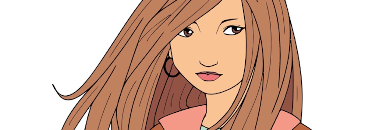 Disclosing Your Mental Illness: When People Say 'You Don't Look Crazy' drawing of a woman