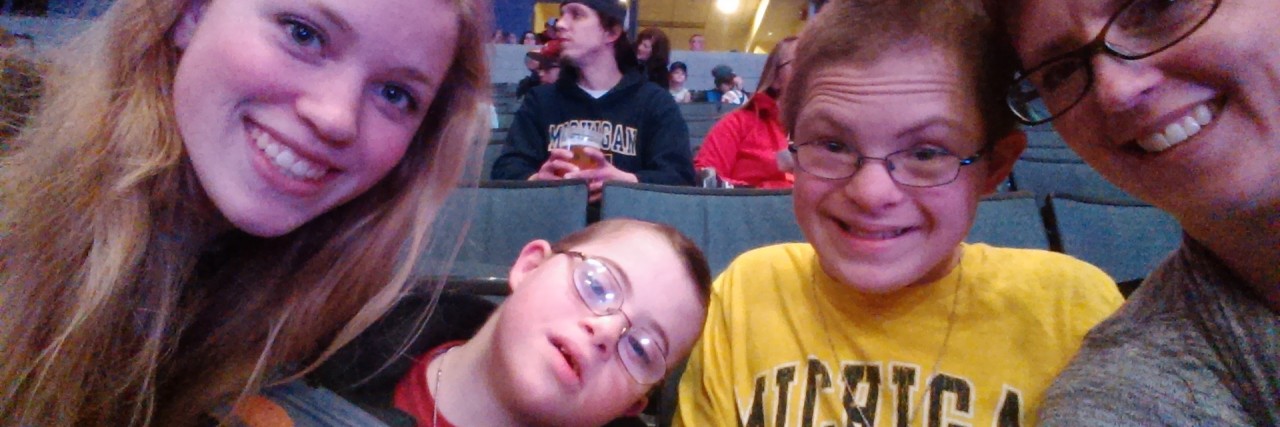 Girl Who Meets Boy With Down Syndrome Grows Up to Have Her Own Son family with two boys with down syndrome