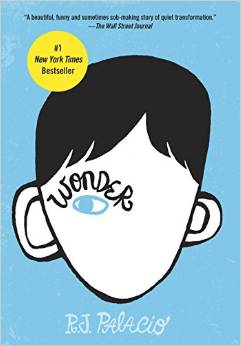 The cover of "Wonder" by R.J. Palacio.