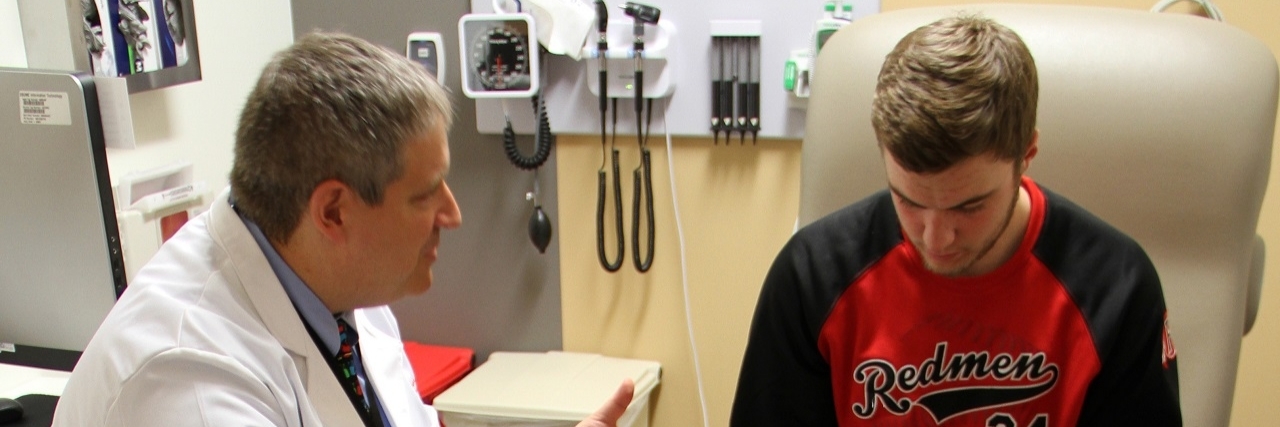 Childhood Cancer, Osteosarcoma, and Choosing My College Major Dugan Smith with his surgeon, Dr. Joel Mayerson.