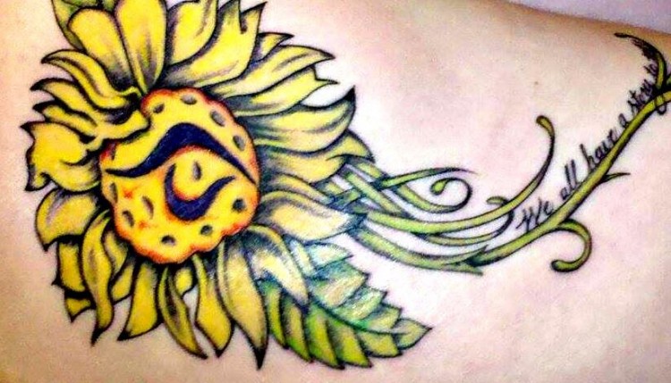 tattoo of a sunflower