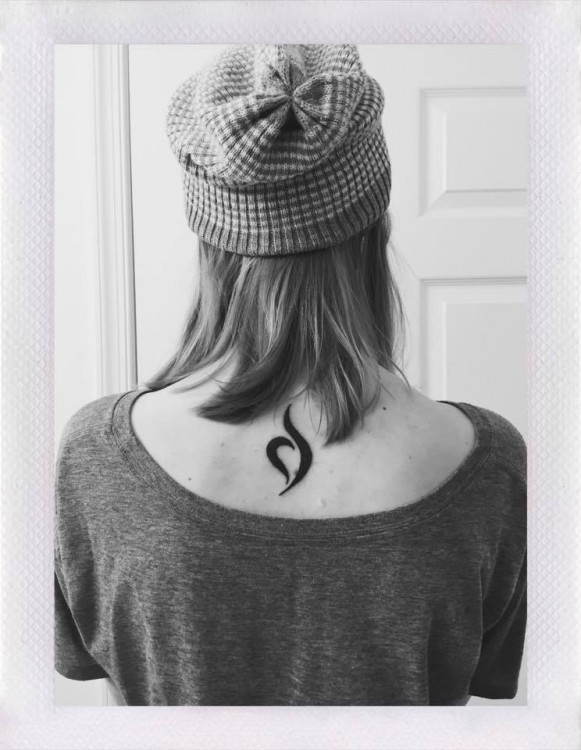 tattoo of eating disorder symbol