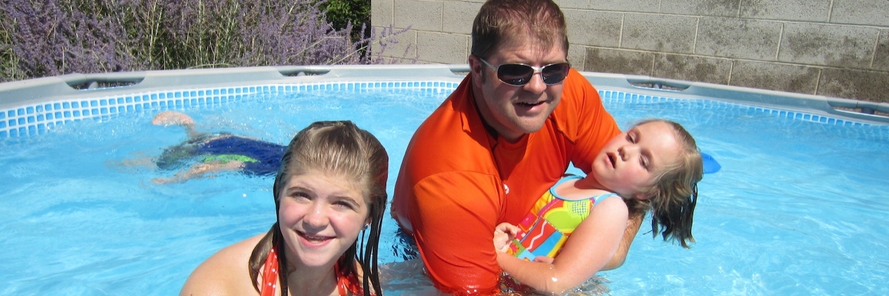 What Happened When I Didn’t Trust My Nonverbal Niece's Ability to Communicate Melissa's niece in the pool