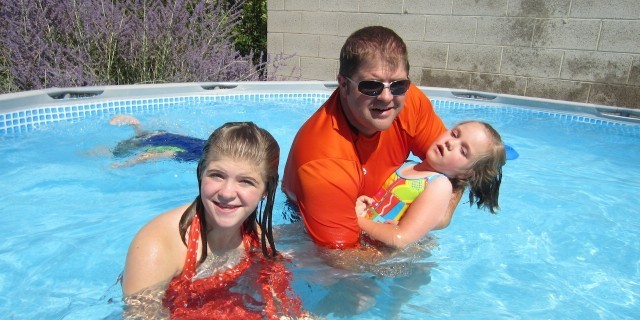 What Happened When I Didn’t Trust My Nonverbal Niece's Ability to Communicate Melissa's niece in the pool