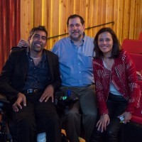 Jason DaSilva and Loren Abdulezer of AXS Map with Joana Vicente of Made In New York Media/IFP.
