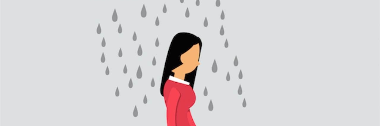 Understanding Depression If You Don't Have It sketch of woman with raincloud