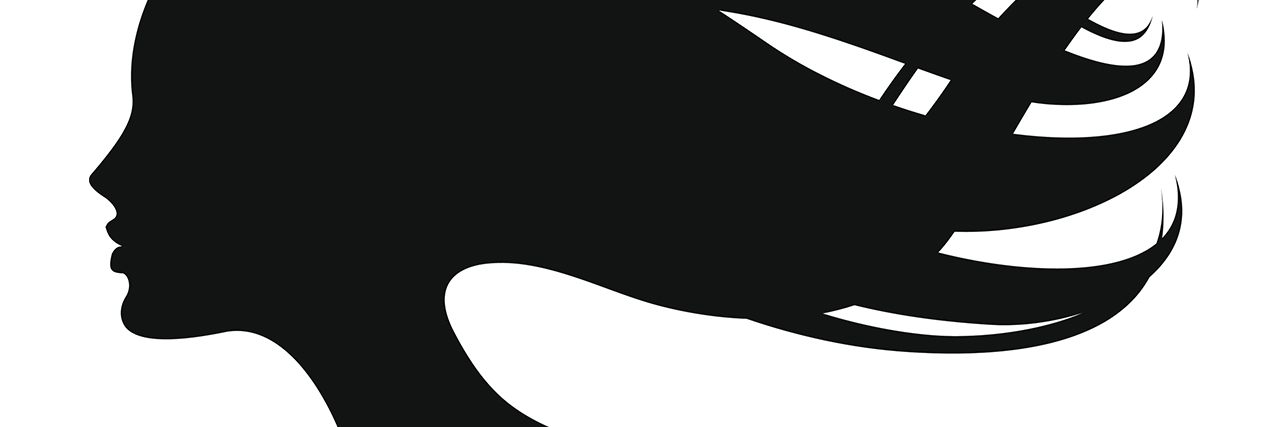 Anorexia Recovery Means Giving Up Control Silhouette of a woman