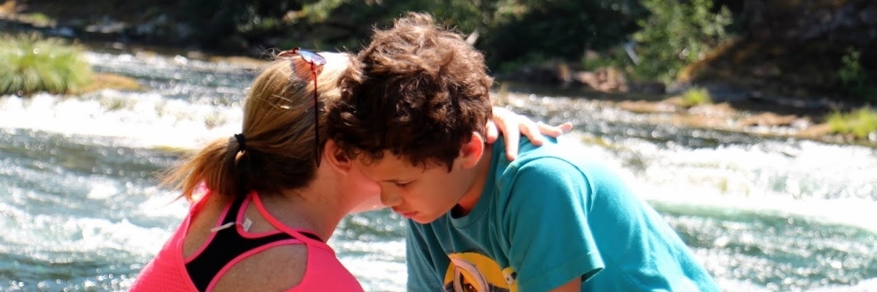 Letter to Parents Whose Child Just Received a Mental Illnes Diagnosis Tracy and her son by a river