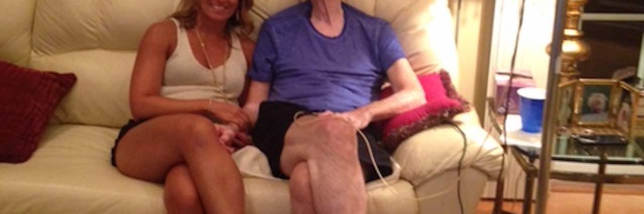 How You Can Help Honor My Dad During National Dysphagia Awareness Month dad and daughter on his birthday