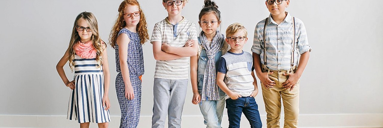 Many children wearing Jonas Eyewear