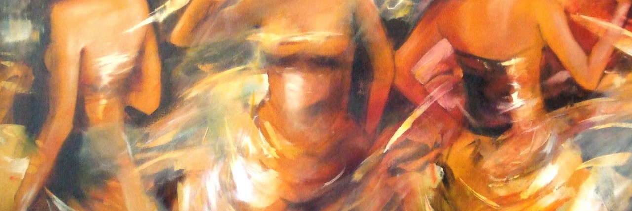 Dear Person With Dissociative Identity Disorder: You Are Beautiful Female figures handmade oil painting on canvas